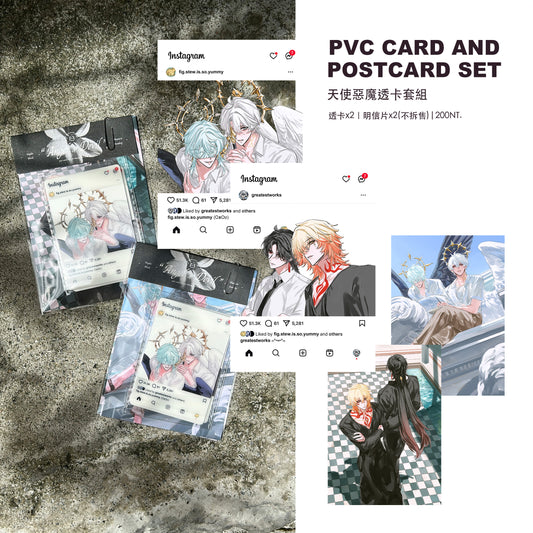 PVC cards and post cards set