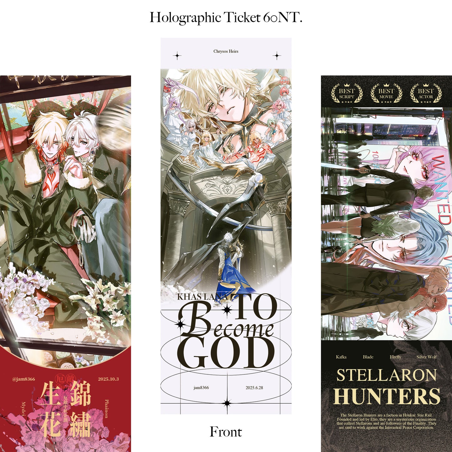 Holographic Ticket 3in1 Set
