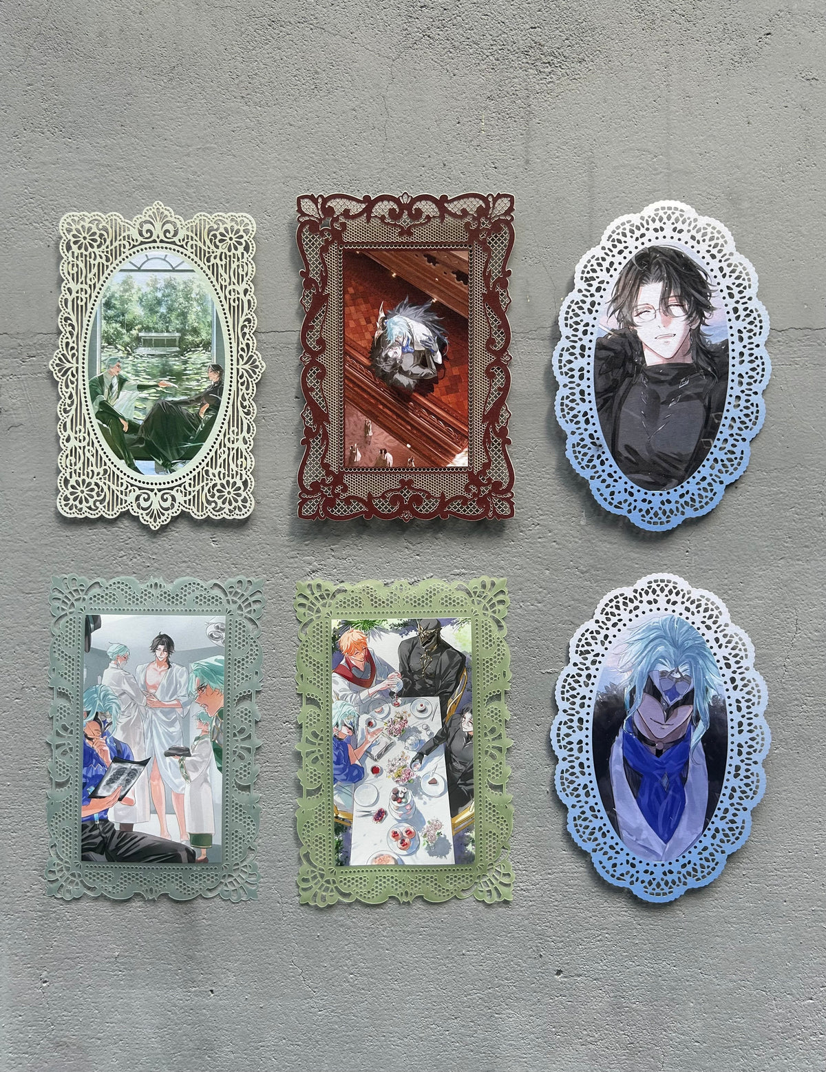 Lace postcard