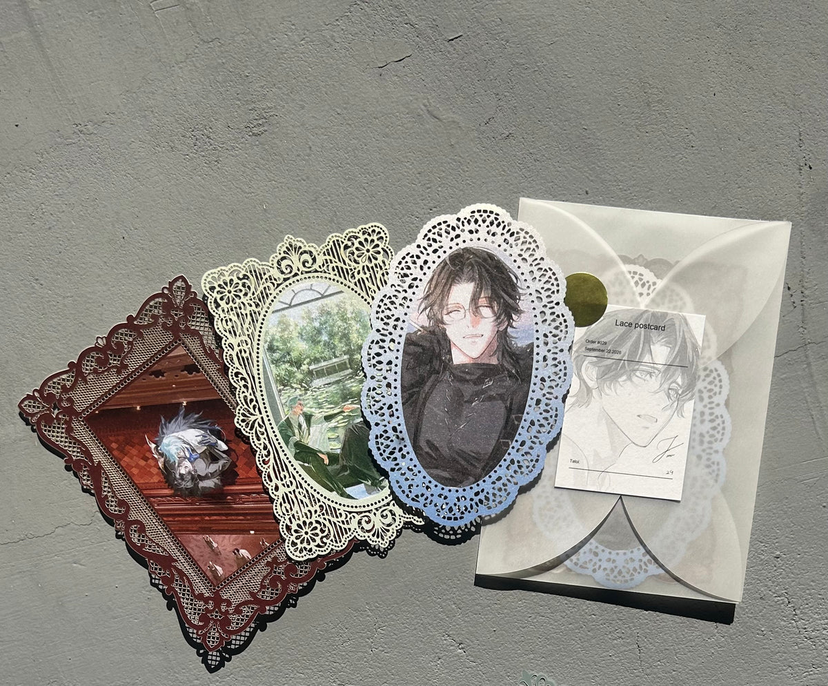 Lace postcard