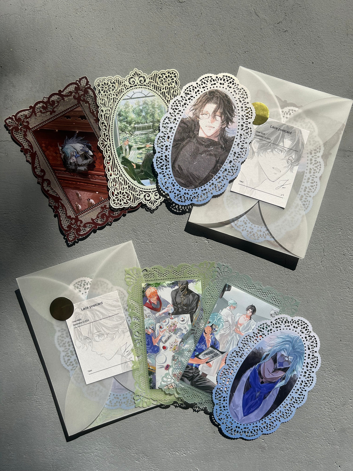 Lace postcard